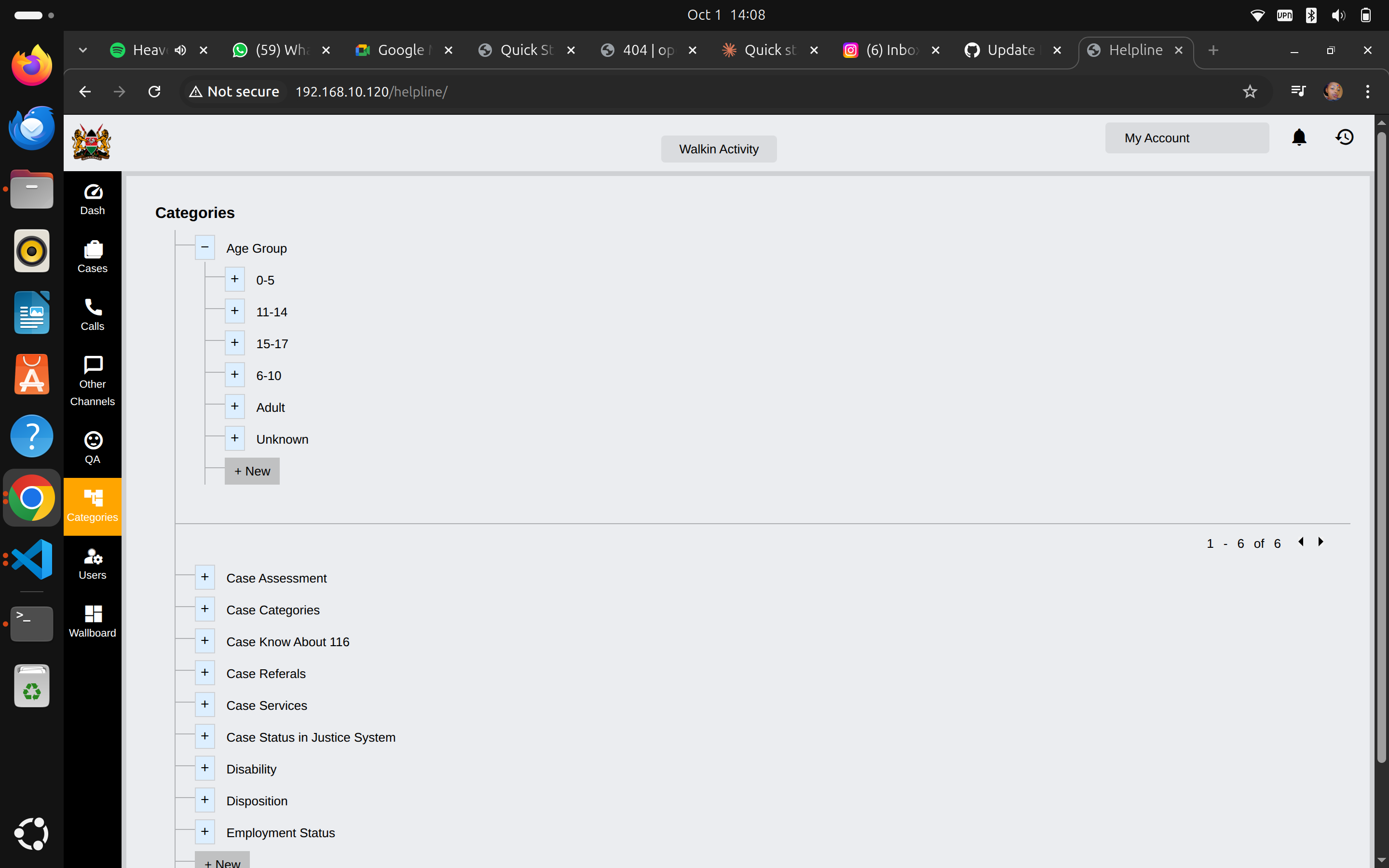 Categories Management